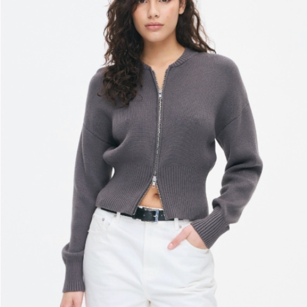 Glassons Choo Choo Zip Through Knit Jacket